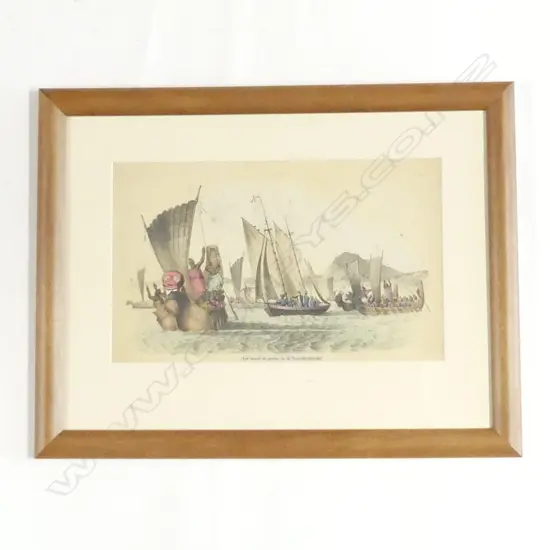Antique hand coloured Print,